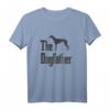 The Dogfather - Lustiges Greyhound Windhund T-Shirt für Hundeliebhaber und Züchter, Geschenkidee zu Weihnachten & Geburtstag