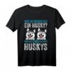 Zwei Huskies Hunde-T-Shirt für Hundeliebhaber und Husky-Fans