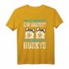 Zwei Huskies Hunde-T-Shirt für Hundeliebhaber und Husky-Fans