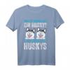 Zwei Huskies Hunde-T-Shirt für Hundeliebhaber und Husky-Fans