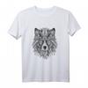 Wolf Mandala Hund T-Shirt - Kunstvolles Tiermotiv mit orientalischem Mandala, perfektes Geschenk für Wolf- und Kunstliebhaber