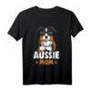 Australian Shepherd Aussie Mom Hundemama T-Shirt – Perfektes Geschenk für Hundehalterinnen zu Weihnachten, Geburtstag oder Muttertag