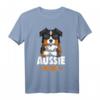 Australian Shepherd Aussie Mom Hundemama T-Shirt – Perfektes Geschenk für Hundehalterinnen zu Weihnachten, Geburtstag oder Muttertag