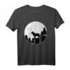 Französische Bulldogge Frenchie Bully T-Shirt mit Mondmotiv – Lustiges Geschenk für Hundeliebhaber, Herrchen, Frauchen, Züchter & Hundetrainer