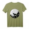 Französische Bulldogge Frenchie Bully T-Shirt mit Mondmotiv – Lustiges Geschenk für Hundeliebhaber, Herrchen, Frauchen, Züchter & Hundetrainer