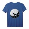 Französische Bulldogge Frenchie Bully T-Shirt mit Mondmotiv – Lustiges Geschenk für Hundeliebhaber, Herrchen, Frauchen, Züchter & Hundetrainer