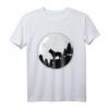 Französische Bulldogge Frenchie Bully T-Shirt mit Mondmotiv – Lustiges Geschenk für Hundeliebhaber, Herrchen, Frauchen, Züchter & Hundetrainer