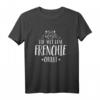 Die mit dem Frenchie chillt Hund T-Shirt - Lustiges Hunde Motiv für Bulldoggen Fans & Hundeliebhaber als Geschenk