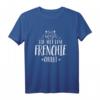 Die mit dem Frenchie chillt Hund T-Shirt - Lustiges Hunde Motiv für Bulldoggen Fans & Hundeliebhaber als Geschenk