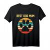 Retro Vintage Hunde Mama Dog Mum Geschenk T-Shirt – Klassisch geschnitten, perfekt für Hundeliebhaberinnen