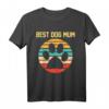 Retro Vintage Hunde Mama Dog Mum Geschenk T-Shirt – Klassisch geschnitten, perfekt für Hundeliebhaberinnen