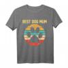 Retro Vintage Hunde Mama Dog Mum Geschenk T-Shirt – Klassisch geschnitten, perfekt für Hundeliebhaberinnen