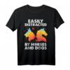 Pferdeliebhaber und Hundeliebhaber Geschenk T-Shirt - Humorvolles Tierfan-Shirt für Tierfans mit Aufmerksamkeitsspanne