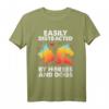 Pferdeliebhaber und Hundeliebhaber Geschenk T-Shirt - Humorvolles Tierfan-Shirt für Tierfans mit Aufmerksamkeitsspanne