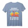 Pferdeliebhaber und Hundeliebhaber Geschenk T-Shirt - Humorvolles Tierfan-Shirt für Tierfans mit Aufmerksamkeitsspanne