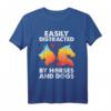 Pferdeliebhaber und Hundeliebhaber Geschenk T-Shirt - Humorvolles Tierfan-Shirt für Tierfans mit Aufmerksamkeitsspanne