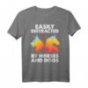 Pferdeliebhaber und Hundeliebhaber Geschenk T-Shirt - Humorvolles Tierfan-Shirt für Tierfans mit Aufmerksamkeitsspanne