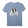 40 Geburtstag Hund Damen T-Shirt - Lustiges Lazy Nope French Bulldog Geschenk für Hundeliebhaber und Gassi-Gänger