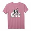 40 Geburtstag Hund Damen T-Shirt - Lustiges Lazy Nope French Bulldog Geschenk für Hundeliebhaber und Gassi-Gänger