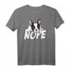 40 Geburtstag Hund Damen T-Shirt - Lustiges Lazy Nope French Bulldog Geschenk für Hundeliebhaber und Gassi-Gänger