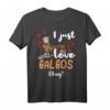 Galgo Español Hund mit Plüschtier und Herzen T-Shirt – Lustiges Hunde Motiv für Hundehalter, Fans und Kinder