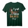 Galgo Español Hund mit Plüschtier und Herzen T-Shirt – Lustiges Hunde Motiv für Hundehalter, Fans und Kinder
