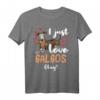Galgo Español Hund mit Plüschtier und Herzen T-Shirt – Lustiges Hunde Motiv für Hundehalter, Fans und Kinder