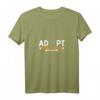 Adopt don't Shop T-Shirt für Tierfreunde mit Knochen, Pfoten und Tatzen - Perfekt als Geschenk für Katzen-, Hunde- und Tierschutzzentren