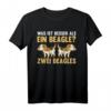 Zwei Beagles Hund Beagle T-Shirt – Lustiges Hundedesign für Beagle-Liebhaber & Hundebesitzer