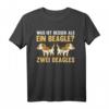 Zwei Beagles Hund Beagle T-Shirt – Lustiges Hundedesign für Beagle-Liebhaber & Hundebesitzer