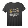 Möpse Mops Liebe Vintage T-Shirt mit süßer Hunde Grafik – Lustiges Geschenk für Hundeliebhaber, Hundemamas & Gassirunden-Fans