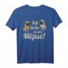Möpse Mops Liebe Vintage T-Shirt mit süßer Hunde Grafik – Lustiges Geschenk für Hundeliebhaber, Hundemamas & Gassirunden-Fans