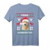 Frohe Waunachten Weihnachten Hund Inu T-Shirt - Lustiges Ugly Sweater Design für Hundeliebhaber, Hundepapa & Tierärzte als Geschenk