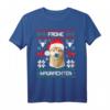 Frohe Waunachten Weihnachten Hund Inu T-Shirt - Lustiges Ugly Sweater Design für Hundeliebhaber, Hundepapa & Tierärzte als Geschenk