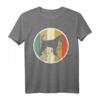 Retro Vintage Grunge Style Riesenschnauzer Hunde T-Shirt - Klassisch geschnitten, doppelt genähter Saum