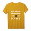 Ich hasse Menschen Tiere sind Okay Hunde T-Shirt – Humorvolles Geschenk für Hundeliebhaber und Tierfreunde