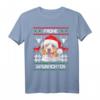 Australian Shepherd Frohe Waunachten Weihnachten Hund Auss T-Shirt – Lustiges Hundeliebhaber Geschenk im Ugly Sweater Stil