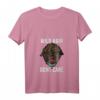 Damen Lagotto Romagnolo & Barbet Hunde T-Shirt mit V-Ausschnitt - Wild Hair Don't Care, perfektes Geschenk für Hundeliebhaberinnen mit natürlichen Haaren oder Bart