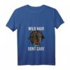 Damen Lagotto Romagnolo & Barbet Hunde T-Shirt mit V-Ausschnitt - Wild Hair Don't Care, perfektes Geschenk für Hundeliebhaberinnen mit natürlichen Haaren oder Bart