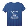 Damen T-Shirt mit V-Ausschnitt für Hundemamas & Hundeliebhaberinnen - Perfekt als Geschenk zu Weihnachten & Geburtstag
