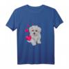 Lustiges Hundemotiv Langarmshirt mit Malteser Hund und Herz – Perfekt für Hundeliebhaber, Hundemama & Hundepapa