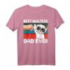 Best Maltese Dad Ever Ghettofaust - Lustiges Malteser Papa T-Shirt für Hundeliebhaber, Züchter & Hundemamas zum Geburtstag & Weihnachten