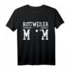 Rottweiler Hundemama T-Shirt – Klassisch geschnitten, doppelt genähter Saum, perfekt für Hundeliebhaberinnen
