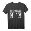 Rottweiler Hundemama T-Shirt – Klassisch geschnitten, doppelt genähter Saum, perfekt für Hundeliebhaberinnen
