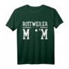 Rottweiler Hundemama T-Shirt – Klassisch geschnitten, doppelt genähter Saum, perfekt für Hundeliebhaberinnen