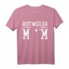 Rottweiler Hundemama T-Shirt – Klassisch geschnitten, doppelt genähter Saum, perfekt für Hundeliebhaberinnen