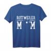 Rottweiler Hundemama T-Shirt – Klassisch geschnitten, doppelt genähter Saum, perfekt für Hundeliebhaberinnen