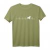 Norwich Terrier Hund Herzschlag EKG Lustiges Hundemama T-Shirt – Perfektes Geschenk für Hundeliebhaber zum Muttertag und für Männer