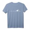 Norwich Terrier Hund Herzschlag EKG Lustiges Hundemama T-Shirt – Perfektes Geschenk für Hundeliebhaber zum Muttertag und für Männer