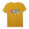 Peace Love Dogs Hundepfote Batikmuster T-Shirt – Lustiges Geschenk für Hundeliebhaber, Hundemamas & Tierärzte zum Muttertag & Geburtstag